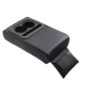 1 PC Car Armrest Box Bracket Car Armrest Raised Elbow Support Arm Cushion Cup Holder Storage Card Slot чёрный