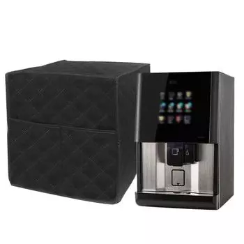 1 Pc Coffee Machine Cover 13.4*12.3*14.17 In Accessories Black