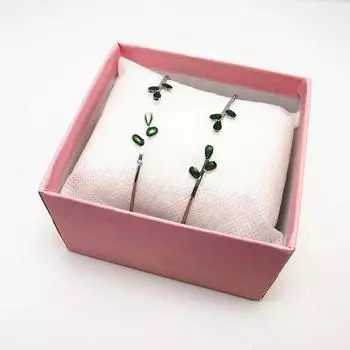 1 Pc Fashion Temperament Leaves Open Bracelet Simple and Fresh Leaves Bracelet Watch Accessories