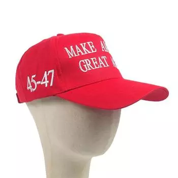 1 pc hat 2024 New Fashion MAGA red Caps hats snapback outdoor Trendy cute baseball cap Vote again design summer Hat Free size красный