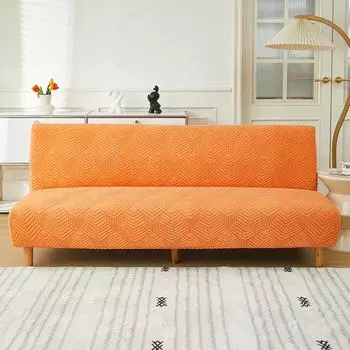 1 PC Jacquard Sofa Bed Cover Stretch Futon Cover For Living Room Bedroom Stretchable splash can be easily moved Small зелёный