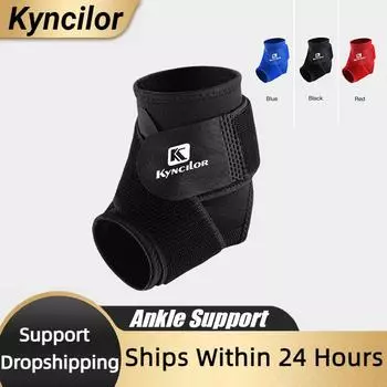 1 PC Nylon Adjustable Size Support Bidirectional Compression Adjustable Size Sports Ankle Protection S