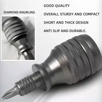 1 PC Screwdriver Titanium Alloy Small Steel Gun Multifunctional Palm Screwdriver Decompression Aluminum Screwdrivers