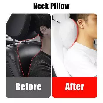 1 Pc Universal Headrest For Tesla Model 3 Y Car Neck Waist Pillows Soft Comfortable Cushion For Head Lumbar Relief Support