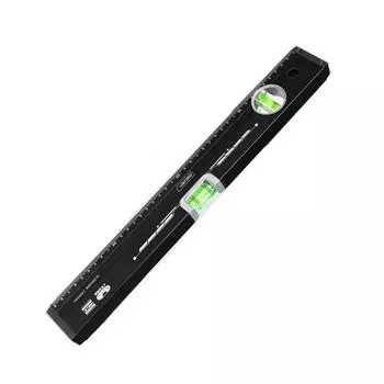 1 Pcs 30/40/50/60CM Black Spirit Level Ruler Measurement High Precision Lever Bubbles Non-magnetic Design Horizontal Rulers