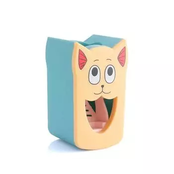 1 Pcs Animal Easy Toothpaste Dispenser Automatic Toothpaste Squeezer Wall Mount Portable Cute Multicolor Dust-proof Children оранжевый