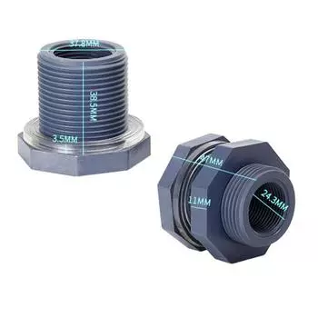 1 Pcs Bulkhead Fitting 6 Minutes/1\ /1.2\ /1.5\ /2\ Joint High Quality 6 points