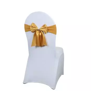 1 Pcs Elastic Chair Backrest Flower Bow Chair Backrest Tie Wedding Banquet Hotel Home Chair Backrest Bow Decoration Hot Selling