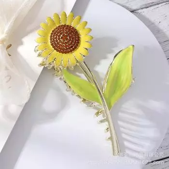 1 Pcs Fashion Exquisite Sunflower Hair Claws For Women Girls Party Hair Accessories