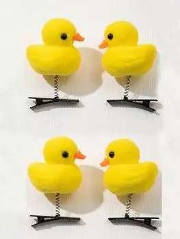 1 Pcs Fashion Yellow Duck Barrettes Hair Clips For Women Girls Party Hair Accessories