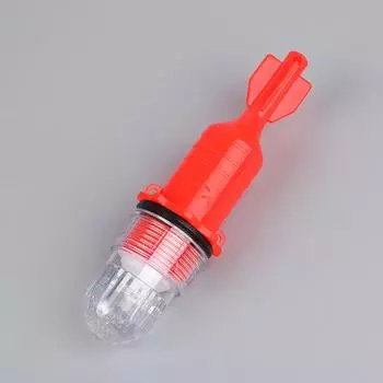 1 Pcs Fishing Light Underwater Net Beacon Buoy Signal Light Indicator Light Lures Fish Finder Lamp Flashing Double Flash Lamp