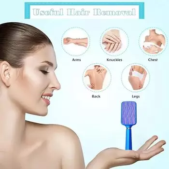 1 Pcs Hair Remover Physical Crystal Hair Removal Painless Safe Epilator for Women and Men Easy Cleaning Reusable Body Depilation красный