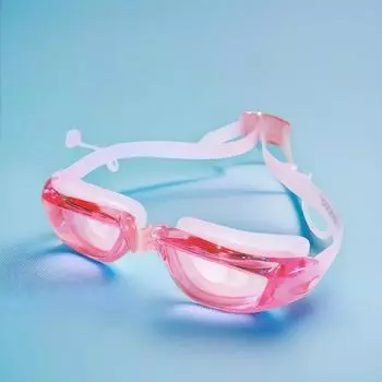 1 Pcs High Definition Transparent Children s Professional Swimming Goggles with Built-in Earplugs Waterproof and Anti Fog Other&