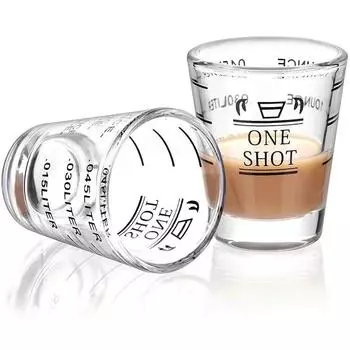 1 Pcs Novelty design 45ml one shot glass home coffee Espresso Shot Glass barware whiskey one shot glass cups 45ml