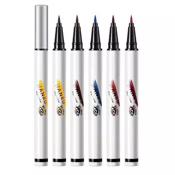 1 PCs подводка для глаз жидкости водонепроницаемый легко носить составляют Матовый глаз лайнера длительный коричневый