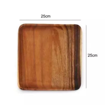 1 шт. Поднос из цельного дерева, чайная тарелка, блюдо для фруктов и овощей, форма для хлеба, десерта, торта, домашняя тарелка для хлеба, десерта, торта, столовая посуда