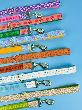 1 шт. Летний милый поводок для домашних животных с двусторонней печатью для собак и кошек, праздничный подарочный поводок S 1.5x150CM