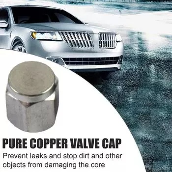 1 Pcs Tire Valve Caps Silver Metal Rubber Seal Tire Proof Caps Covers Stem Quality Lightweight Dust Valve Q8U0