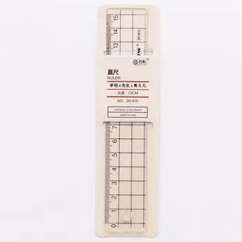 1 Pcs Transparent Simple Style Plastic Ruler Escolar Student Office Learn Stationery Drawing School Supplies