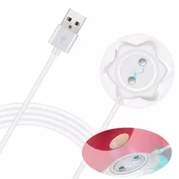 1 Pcs USB Base Charging Cable Sexy Rose Charger Accessories Style Vibrator Parts Cable For Name D2V1 white-1pc