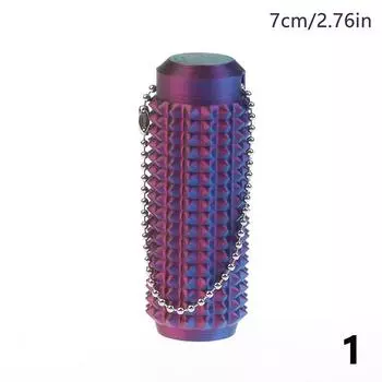 1 Piece 7/9 Cm Spiky Grippie Stim Toy With Chain Pendant For Anxiety Relief Positive Novelty Little Pocket Mini Fidget Toy