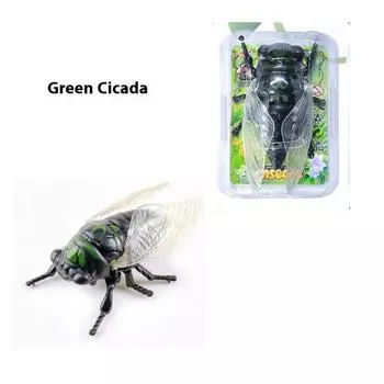 1 Piece Creative Prankster Animated Insect Toy Model Wind Up Cicada Insect Bionic Toys Children S Plastic Animals Wind Up Toy A2