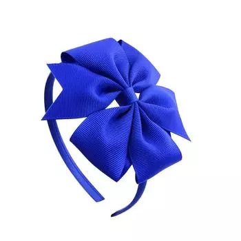 1 Piece Cute Princess Bow Hair Band Solid Color Hairbands Kids Boutique Tiara Handmade Headwear Girls Hair Accessories