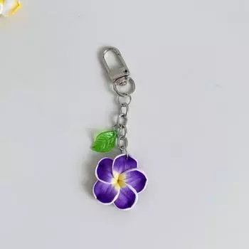 1 Piece Cute Sunflower Keychain Women Girls Cartoon Colorful Flower Key Chain Car Pendant Accessories Gift