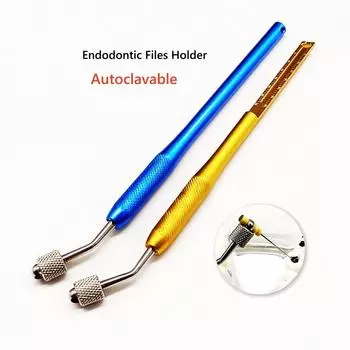 1 piece Dental Endodontic File Files Holder Handuse Files Gripper Machine Rotary Files Root Canal Files Holder with Endo Ruler 1 piece