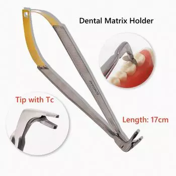 1 piece Dental Orthodontic Matrics Forcep Tip with T/C Dental Matrix Holder Forcep Matrices Placing Tweezer 1 pc normal