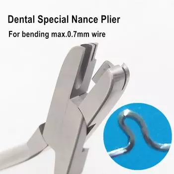1 piece Dental Special Nance Plier Orthodontic Wire Loop Forming Plier Dental Wire Bend Bending Tool Omego Loop Instrument 1 piece