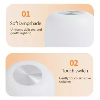 1 piece LED touch console light, USB rechargeable, remote control dimmable light, portable bedside lamp for bedroom,camping.