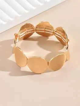 1 piece of fashionable simple round bracelet золотой