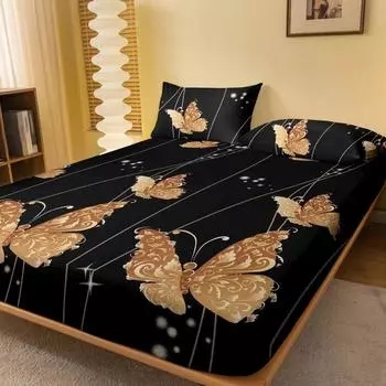 1 Piece Of Kingdee Opera Pattern Frosted Bedsheet, Bedroom Printed Bedspread, Bedding (Excluding Pillowcases) 71x132cm