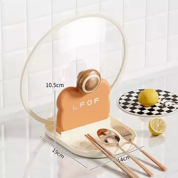 1 Piece Pot Lid Rack, Stove Top Spoon Rack, Kitchen Countertop Heat Resistant Lid Rack, Cute Cooking Utensil Rack
