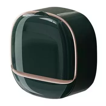 1 Piece Soap Box Free Punching Soap Box Wall-mounted Household Dustproof Drain Water Storage Bathroom Toilet Soap Shelf