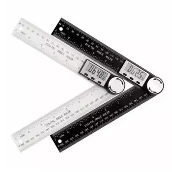 1 ПК 2 в 1 цифровой угловой детектор весы подходит для деревообрабатывающих измерительных инструментов высокоточные многофункциональные инструменты чёрный