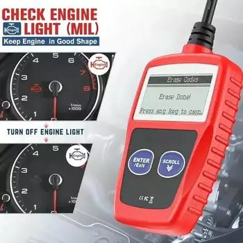 1 ПК Автомобильный Диагностический Инструмент Неисправностей Obd2 Очистка Кодов Неисправностей Диагностические Сканирующие Инструменты Универсальная Версия красный