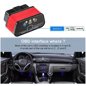 1 ПК детектор неисправностей OBD II диагностический прибор автомобильный широкий диагностический декодер двигателя Bluetooth подключение высокое качество оранжевый