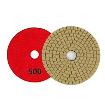 #1*Полировальные диски 4 шт. для влажной и сухой шлифовки гранита, бетона, мрамора, стекла и камня# 400grit