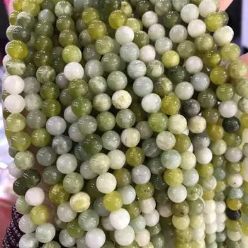 1 полная нить 15,5 дюймов подлинные натуральные круглые бусины класса А из полудрагоценного гладкого русского нефрита 4 мм 6 мм 8 мм 10 мм 4mm