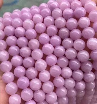 1 полная нить 15,5 дюймов россыпью круглые гладкие цветные розовые бусины из драгоценного камня кунцит сподумен для самостоятельного изготовления ювелирных изделий 4 мм 6 мм 8 мм 10 мм 12 мм 4mm