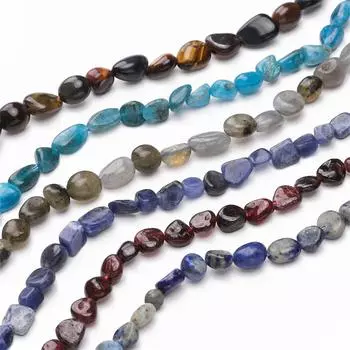 1 полоска/пакет 5-8 мм натуральный камень прямое отверстие нерегулярные бусины DIY браслет ожерелье серьги ювелирные аксессуары 5-8mm 1Str/bag