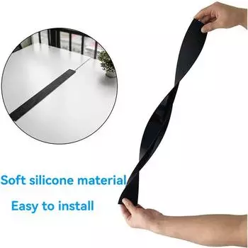 1 полоска силиконовой зазора кухонная газовая плита верхняя прокладка черная/белая 21-дюймовая крышка зазора плиты жиро- и пятностойкая силиконовая прокладка