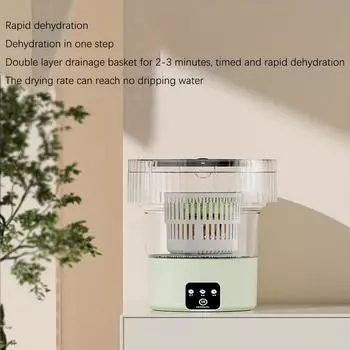 1 портативная мини-стиральная машина — идеально подходит для стирки нижнего белья, квартир, кемпингов, путешествий, автодомов и прачечных фиолетовый