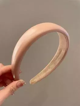 1 Повязка на голову Женская Осень/Зима губка высокий кранио-верх кожа широкая повязка на голову с лицом маленькая ретро французская повязка на голову Size fits all