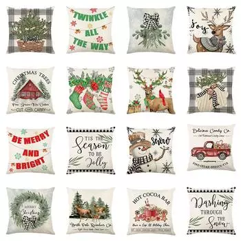 1 предмет для украшения рождественской вечеринки, наволочка для гостиной, диванная подушка, украшение для комнаты, подарок на Рождество 40x40cm