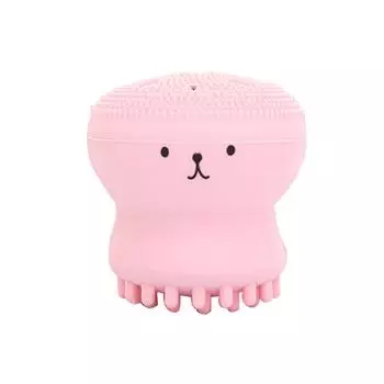 1 предмет, силиконовая щетка для мытья лица, маленький скраб для лица в виде осьминога, щетка для отшелушивания, очищения пор, нежный инструмент для массажа красоты кожи