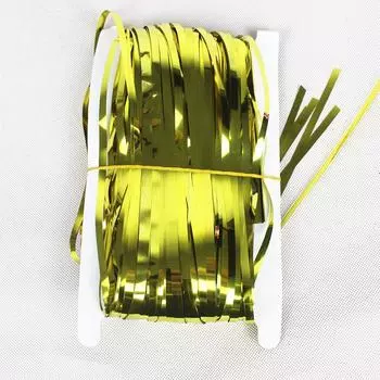 1 Привлекательный многоцветный дождевой занавес размером 1 метр для украшения мероприятия 1x1m Gold