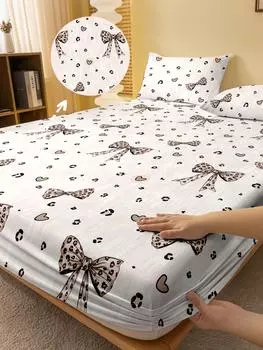 1 простая современная геометрическая набивная матовая простыня, покрывало для кровати с принтом в спальню, постельное белье (Исключая наволочки) 71x132cm